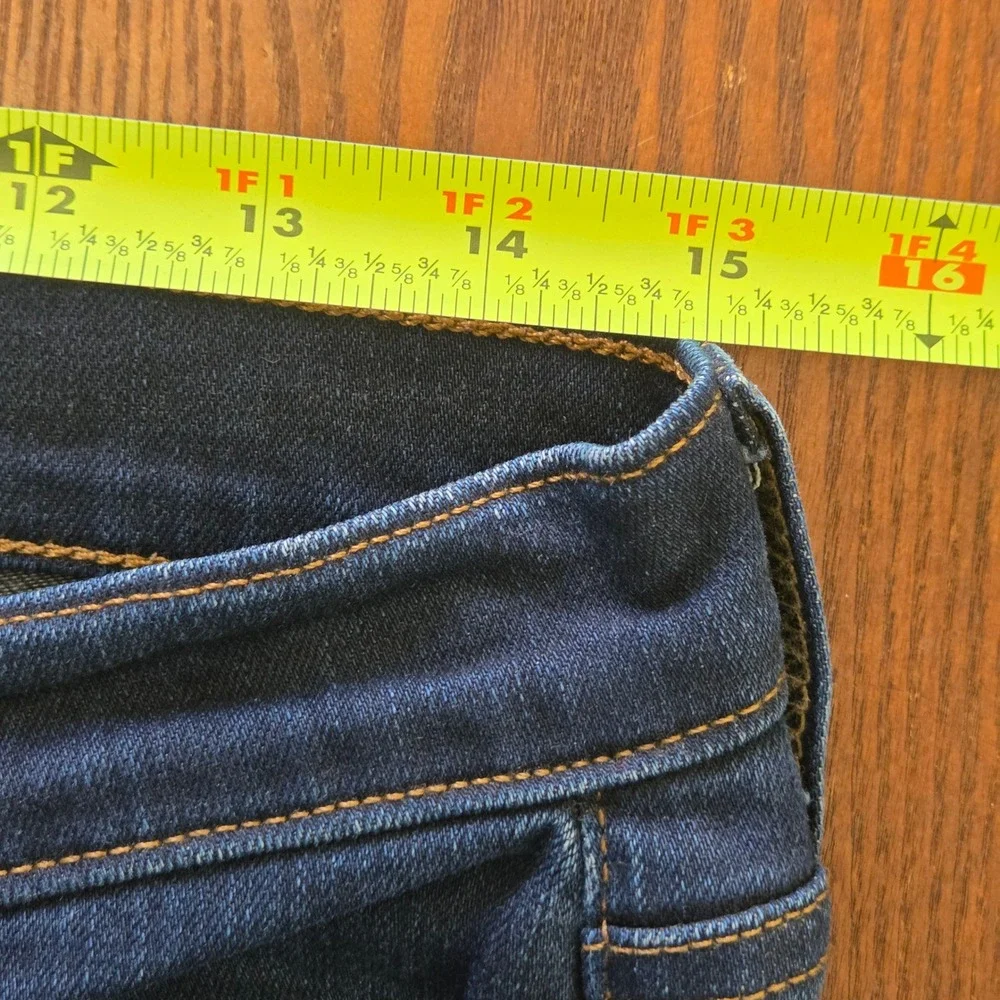 J Crew‎ Toothpick Skinny Jeans Mid Rise Stretch Denim Dark Wash Women